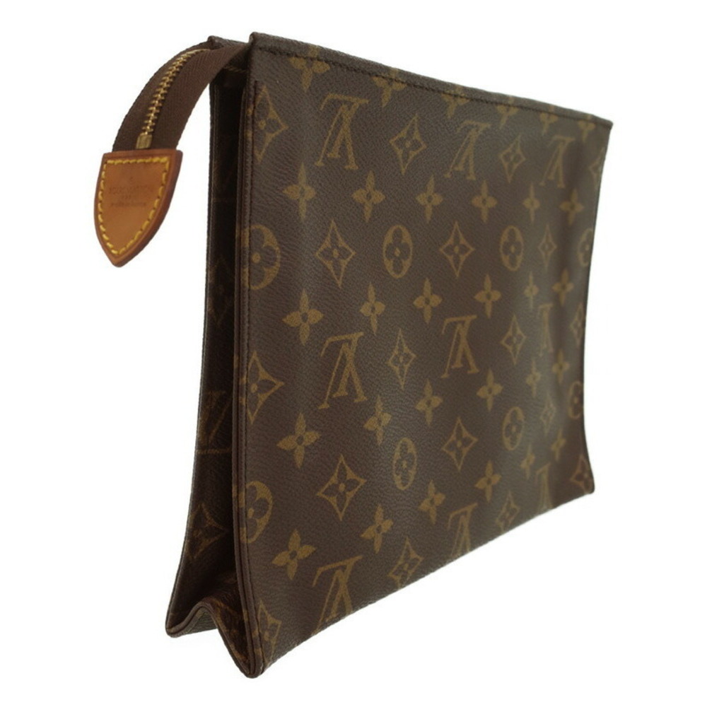 Louis Vuitton Monogram Leather Brown Poche Toilette Cosmetic Pouch - Picture 2 of 9